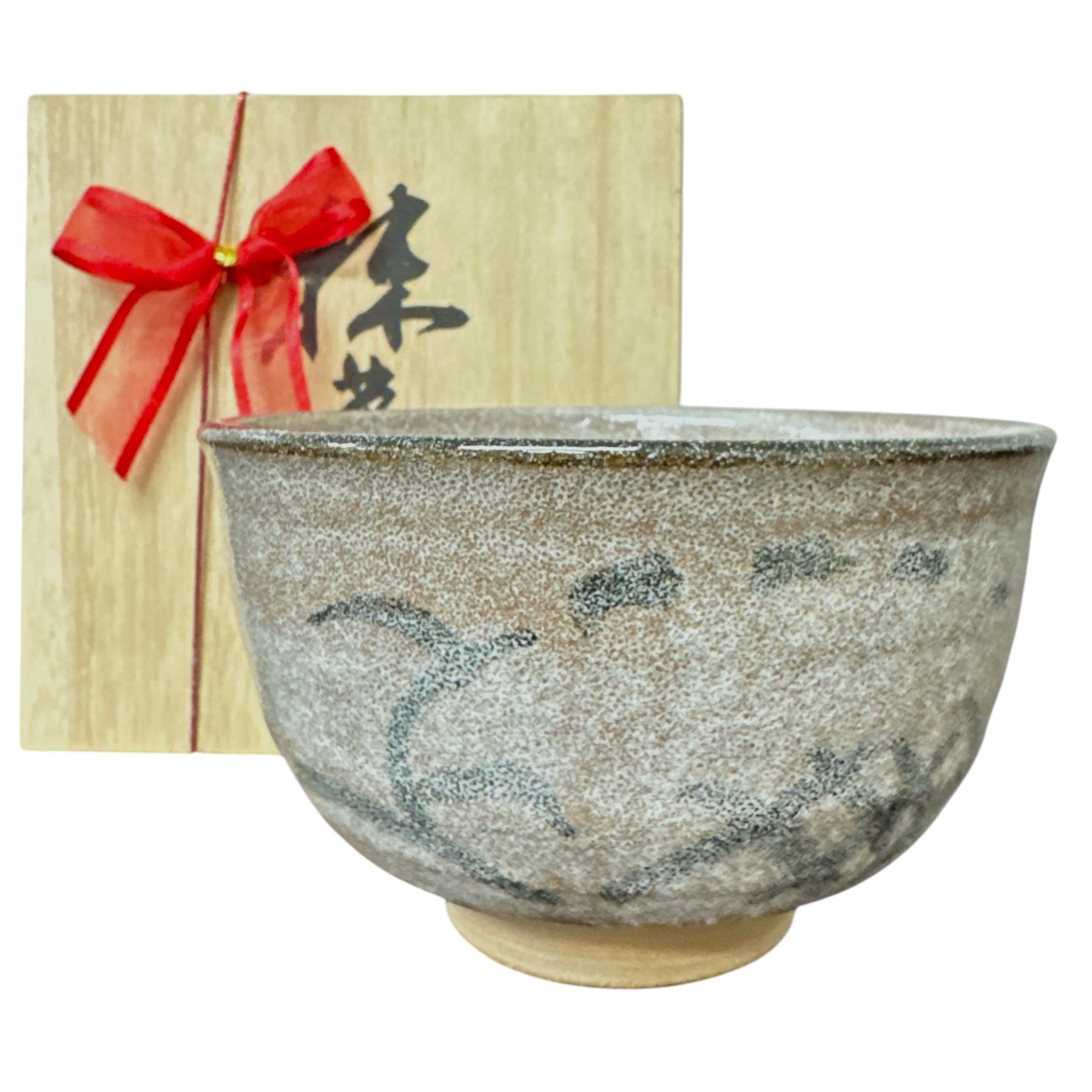Japanese Matcha Bowl with Wooden Box